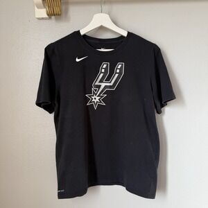 Youth San Antonio Spurs Nike‎ Black City Edition Logo T-Shirt Youth XL 18/20